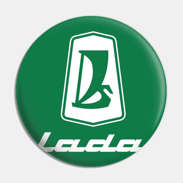 Lada logo 1970s (white) Pin by GetThatCar