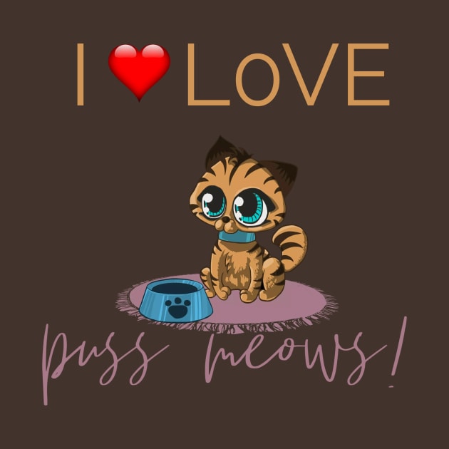 I love cats by Pieartscreation