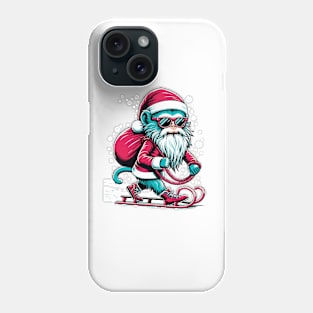 Jolly Japes: Santa Monkey's New Year Fiesta Phone Case