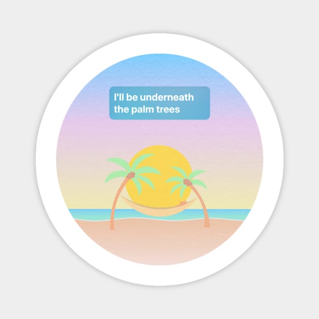 Palm Trees Surfaces Magnet by mansinone3