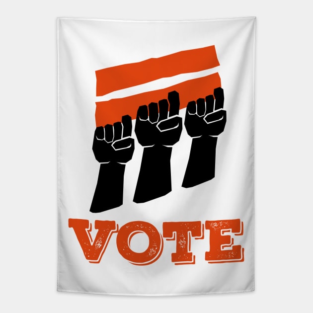 ✪ VOTE ✪ MAKE a Difference ✪ Power To The People Tapestry by Naumovski