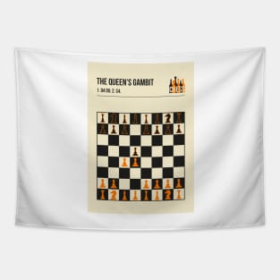 The Queens Gambit Chess Opening Poster Fine Art Print Tapestry