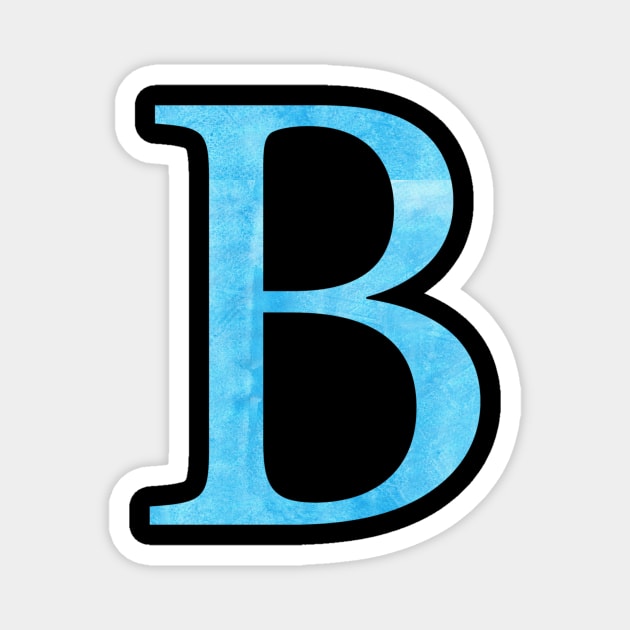 Blue B Magnet by lolosenese