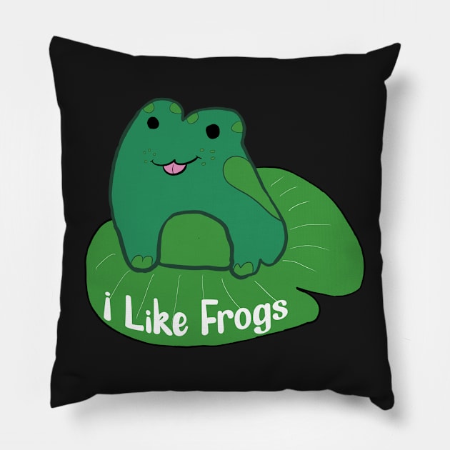 I like Frogs Pillow by AwkwardDuckling