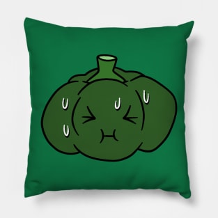 Nervous Green Bell Pepper Pillow