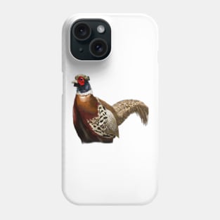 Cute Pheasant Drawing Phone Case