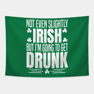 Not Even Slightly Irish Shirt, Cute St Patricks Day Tapestry
