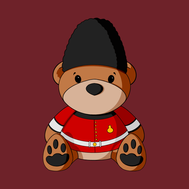 British Guard Teddy Bear by Alisha Ober Designs