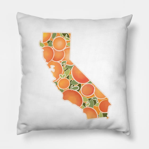 California oranges Pillow by avadoodle