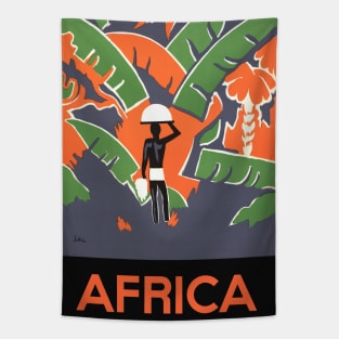 Vintage Travel Poster from Africa Tapestry