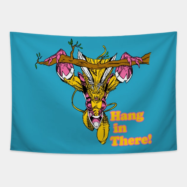 Hang in There! Tapestry by dumb stuff, fun stuff
