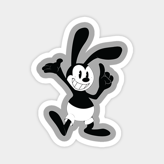 One Lucky Rabbit Magnet by NerdsDoingNerdyThings