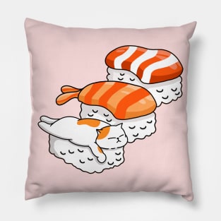 Cat and Sushi Pillow