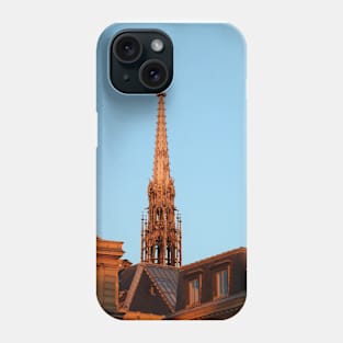 Paris Notre Dame Wooden Tower Phone Case