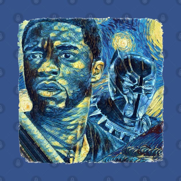 Black Panther Van Gogh Style by todos