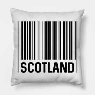 Scotland Bar Code Design (Black) Pillow