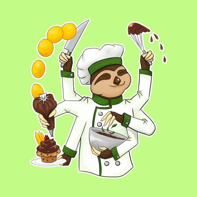 COMMISSIONS | Chef sloth by hisameartwork