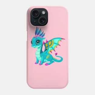 Baby dragon with cute eye Phone Case