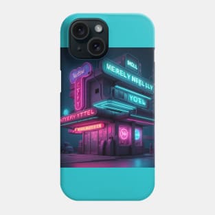 Beautiful Hotel in the cyberpunk Phone Case