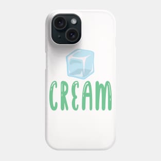 Ice cream, ice cube Phone Case