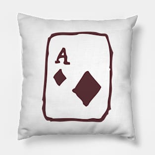 Playing Card Funny Nursery Cartoon Drawing Design Pillow