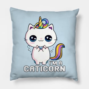 Kawaii I'm A Caticorn Unicorn Cat Kittycorn Pillow