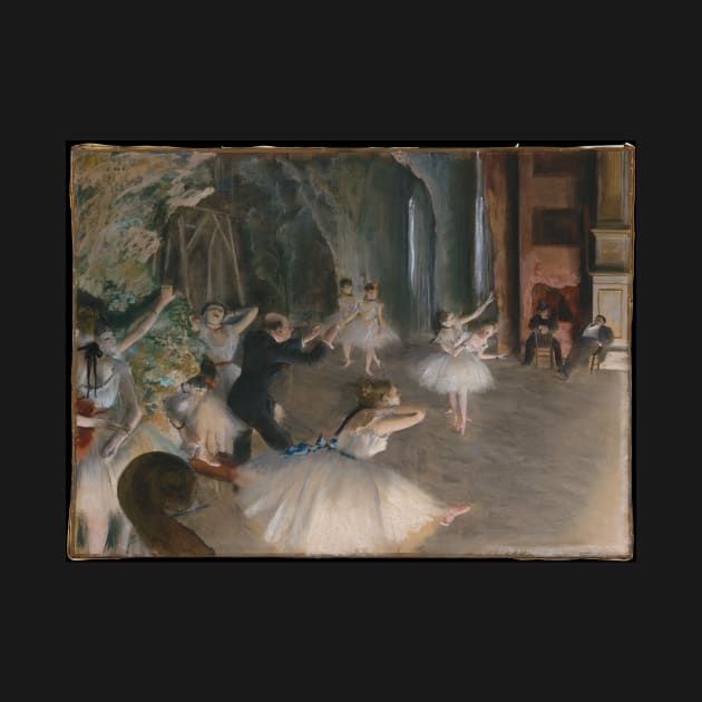 The Rehearsal Onstage by EdgarDegas