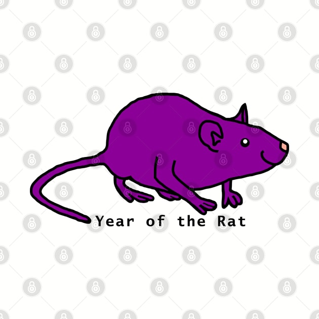 Year of the Rat - Purple by ellenhenryart