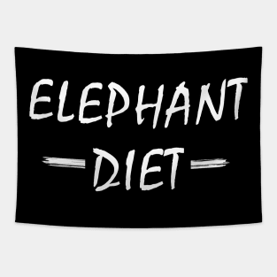 Elephant diet Tapestry