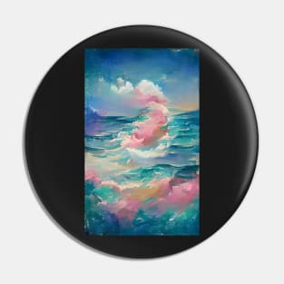 Cotton Candy Ocean Dream Art Pin