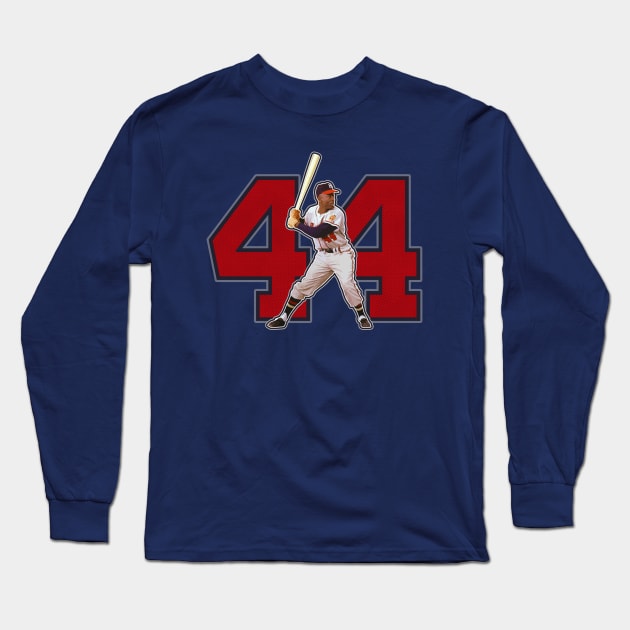 44 - Hammerin Hank - Hank Aaron - Long Sleeve T-Shirt