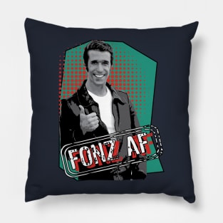 Fonzie Happy Days 1950s Retro Rockabilly Pillow