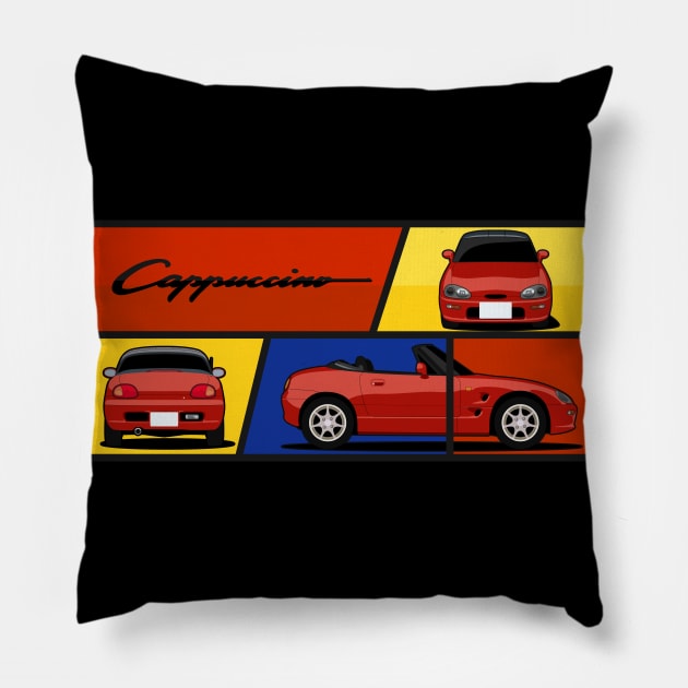 Suzuki Cappuccino Pillow by AutomotiveArt