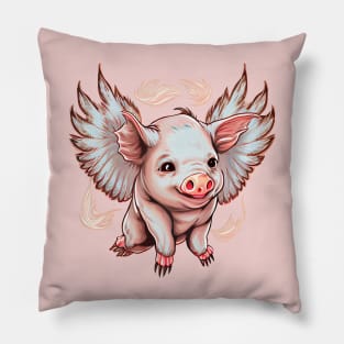 When Pigs Fly: Inspired Design Pillow