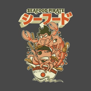 Seafood Pirate Colored T-Shirt