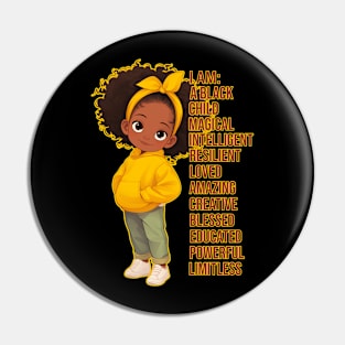 Limitless Black Girl Pin