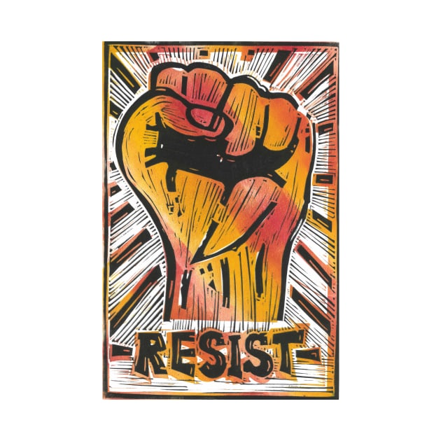 RESIST by Sombrero_Printmaking