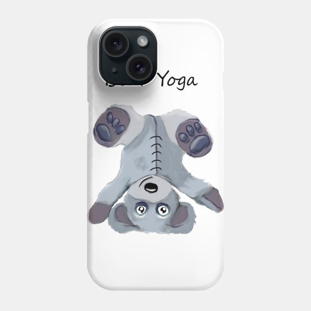 Bear Yoga Phone Case by msmart