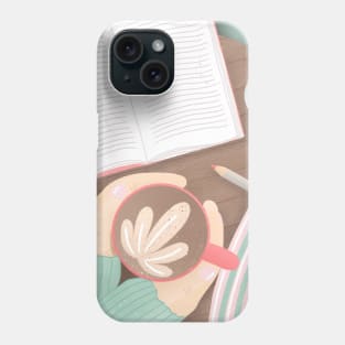 Cozy winter cafe Phone Case