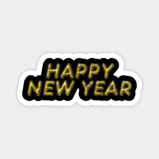 Happy New Year - Yellow Magnet