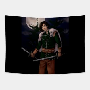 Dark swordsman Tapestry