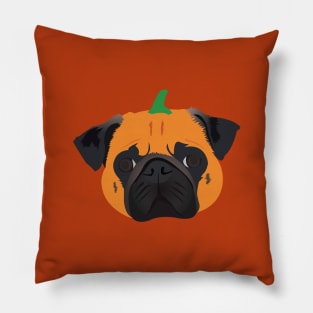 Pumpkin Pug Pillow