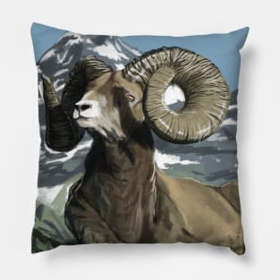 mountain goat Pillow