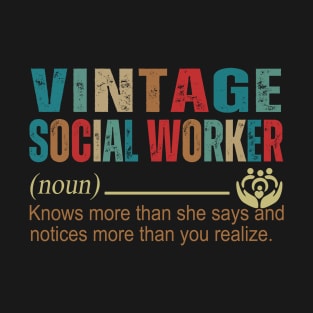 Vintage Social Worker T-Shirt