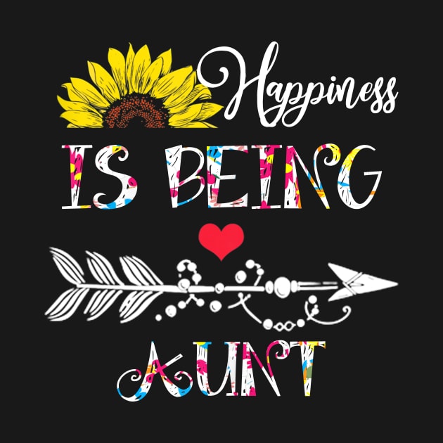 Happiness is being an aunt mothers day gift by DoorTees