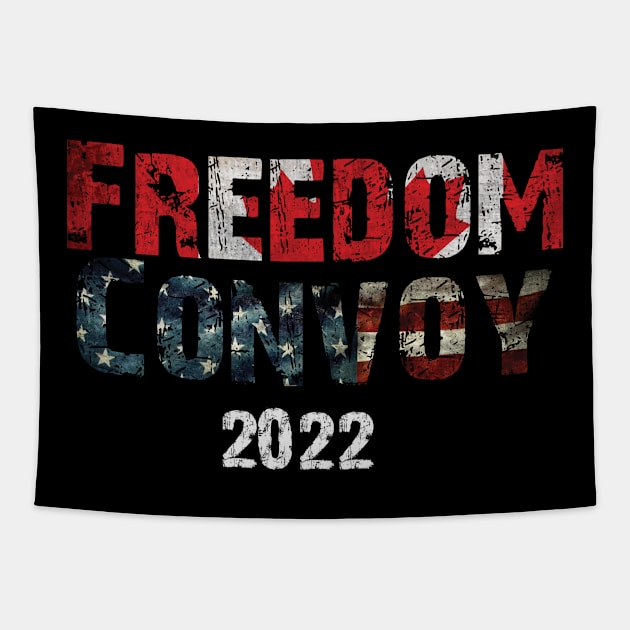 Freedom Convoy 2022 Tapestry by c o m e t™