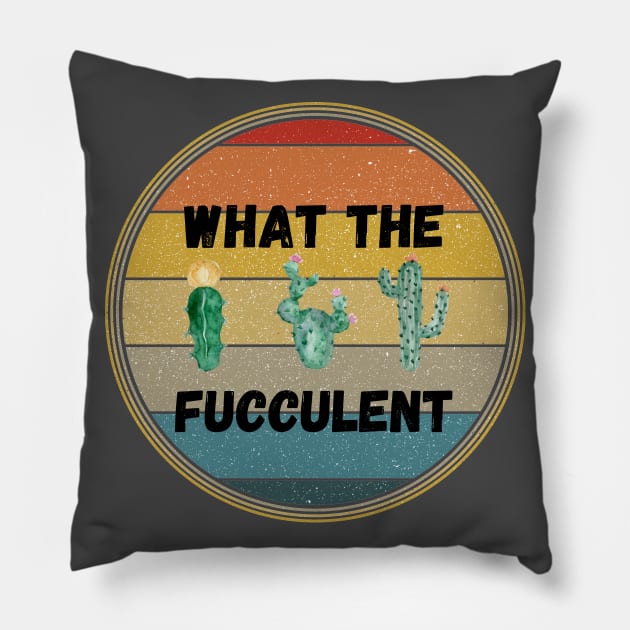 What The Fucculent Pillow by Valentin Cristescu