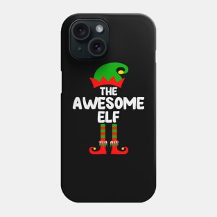 Awesome Elf Matching Family Group Christmas Party Pajama Phone Case