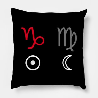 Capricorn Sun Virgo Moon Horoscope Sign Pillow