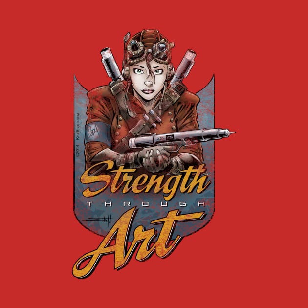 Strength Through Art - Steampunk by FWBCreative